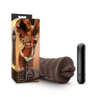 Blush Hot Chocolate Heather Oral Stroker with Bullet Vibrator Brown - Realistic Vibrator