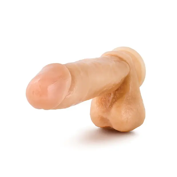 Blush Hung Rider Mitch Realistic 9.5 in. Dildo with Balls & Suction Cup Beige - Realistic Dildo