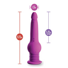 Blush Impressions New York Gyro Quake Dildo - Purple - Vibrators