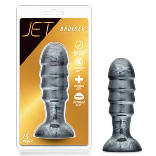 Blush Jet Bruiser 7.5 in. Anal Plug Carbon Metallic Black - Realistic Dildo