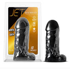 Blush Jet Destroyer Realistic 10 in. Dildo with Balls Carbon Metallic Black - Realistic Dildo