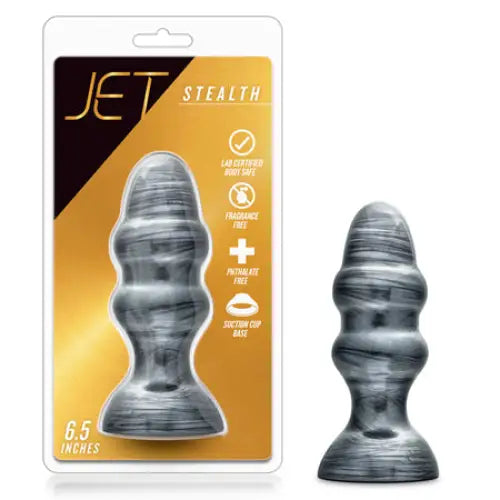 Blush Jet Stealth 6.5 in. Anal Plug - Black - Butt Plug