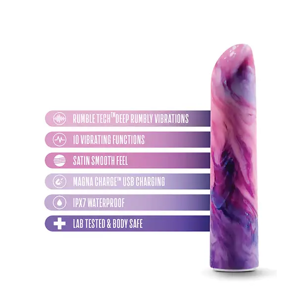 Blush Limited Addiction Entangle Power Vibe Rechargeable Bullet - Purple - Bullet Vibrator