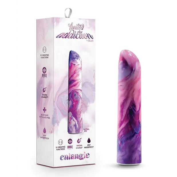 Blush Limited Addiction Entangle Power Vibe Rechargeable Bullet - Purple - Bullet Vibrator