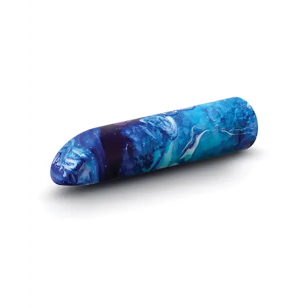 Mesmerize Power Vibe - Cylindrical object with swirling blue and turquoise wave-like patterns