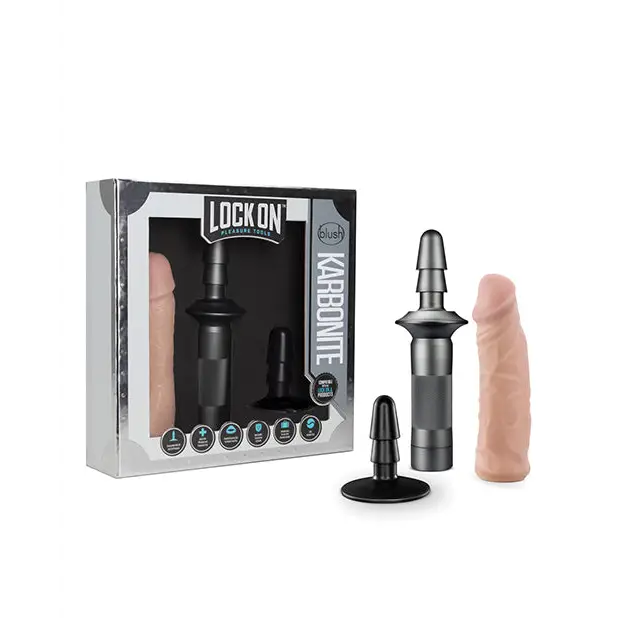 Blush Lock On Karbonite - Vanilla - Realistic Dildo