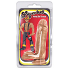 Blush Loverboy Manny the Fireman Dildo with Balls & Suction Cup Tan, Adult Novelty Product