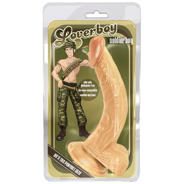 Blush Loverboy Soldier Boy Realistic 8 in. Dildo with Balls & Suction Cup Beige - Realistic Dildo