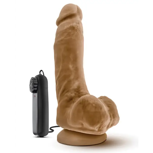 Blush Loverboy The Boxer Remote-controlled 9 in. Vibrating Dildo with Balls & Suction Cup Tan - Realistic Vibrator