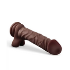 Blush Loverboy The DJ Realistic 9 in. Dildo with Balls & Suction Cup Base Brown Silicone