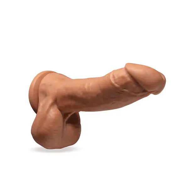 Blush Loverboy The Secret Agent Realistic 8.25 in. Dildo with Balls & Suction Cup Tan - Realistic Dildo