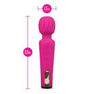 Blush Lush Allana Rechargeable Silicone Wand Vibrator - Pink - Wand