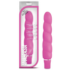 Blush Luxe Anastasia Silicone Slimline Vibrator in package, smooth play experience