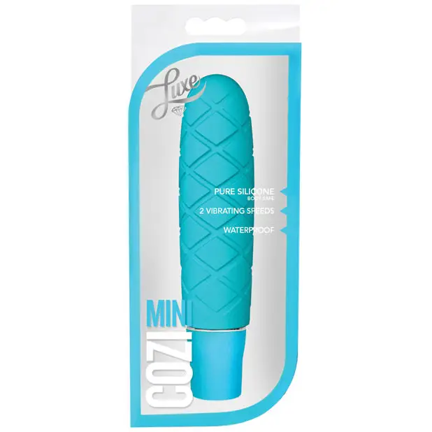 Blush Luxe Cozi Mini Silicone Slimline Vibrator - Blue - Plain Vibrator