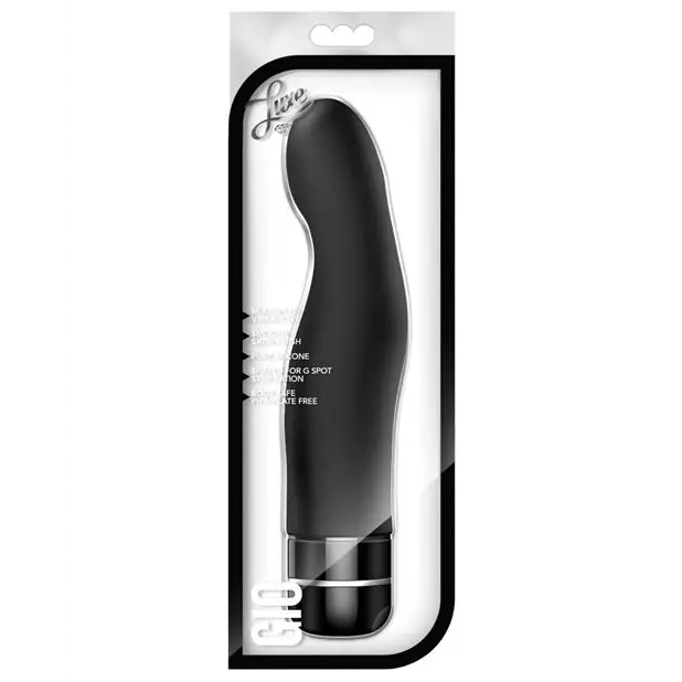 Blush Luxe Gio Silicone G-Spot Vibrator Black - Black - Realistic Vibrator