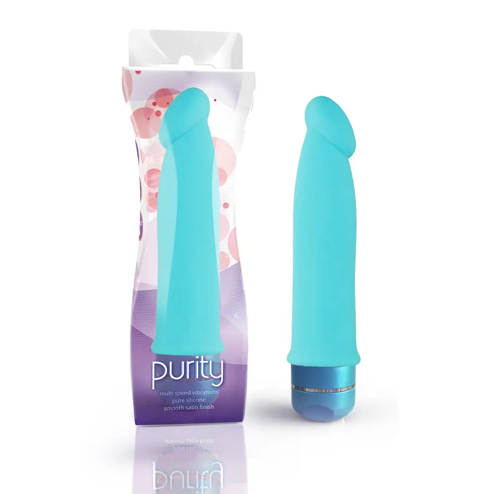 Blush Luxe Purity Silicone Vibrator Pink - Realistic Vibrator