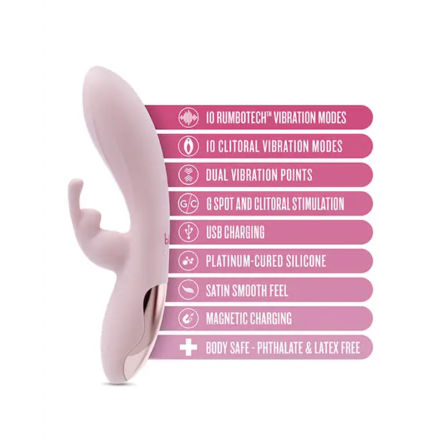 Blush Morgan Rabbit Vibrator - Pink - Vibrators