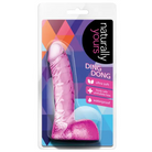 Blush Naturally Yours Ding Dong Realistic 5.5 in. Dildo with Balls Pink - Realistic Dildo