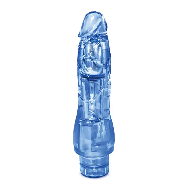 Blush Naturally Yours Fantasy Vibe Realistic 8.5 in. Vibrating Dildo Blue - Realistic Vibrator