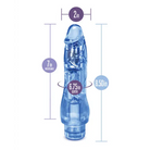 Blush Naturally Yours Fantasy Vibe Realistic 8.5 in. Vibrating Dildo Blue - Realistic Vibrator