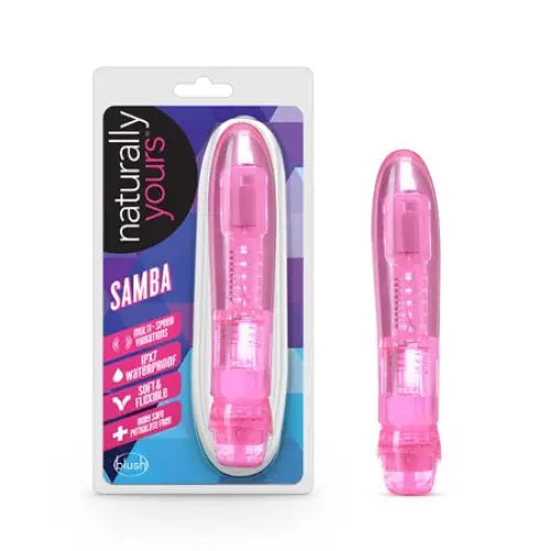 Blush Naturally Yours Samba Slimline Vibrator - Pink - Plain Vibrator