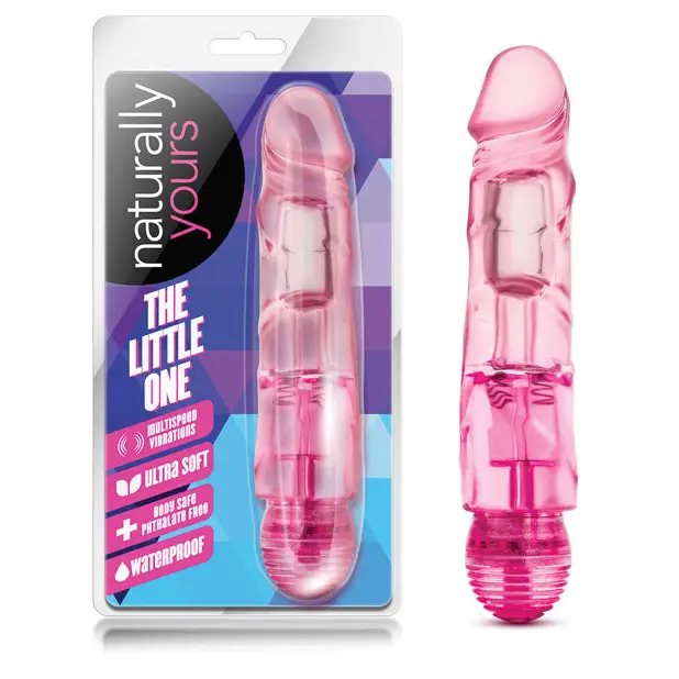 Blush Naturally Yours The Little One Realistic 6.7 in. Vibrating Dildo Pink - Plain Vibrator