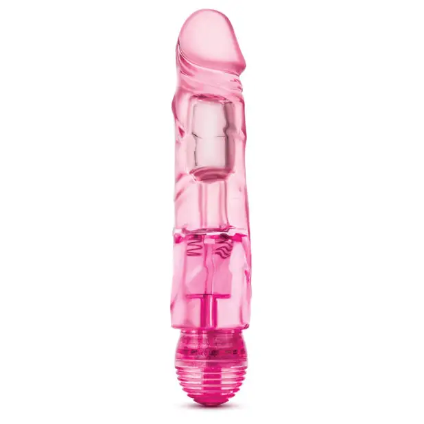 Blush Naturally Yours The Little One Realistic 6.7 in. Vibrating Dildo Pink - Plain Vibrator