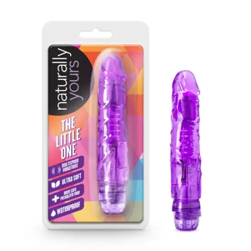 Blush Naturally Yours The Little One Realistic 6.7 in. Vibrating Dildo Purple - Plain Vibrator