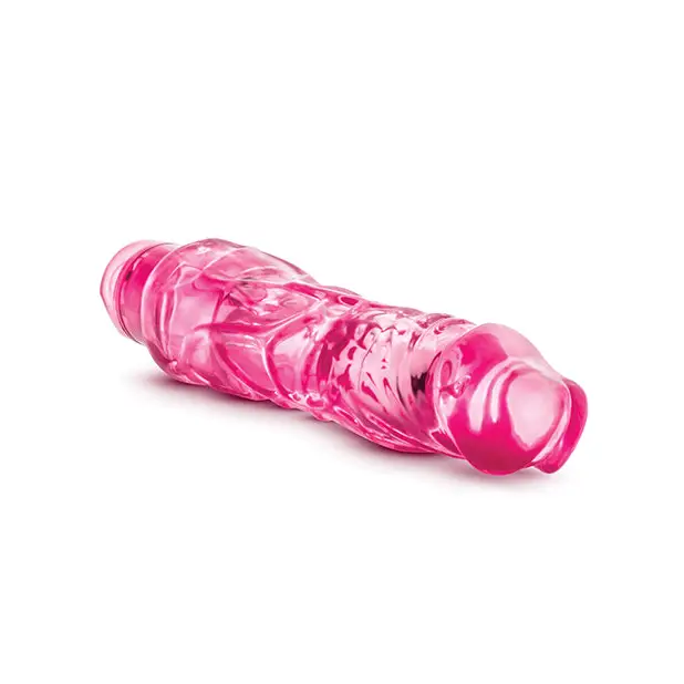 Blush Naturally Yours Wild Ride Realistic 9 in. Vibrating Dildo Purple - Pink Translucent Toy