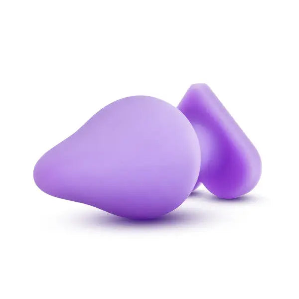 Blush Naughtier Candy Hearts Fuck Me Purple - Butt Plug