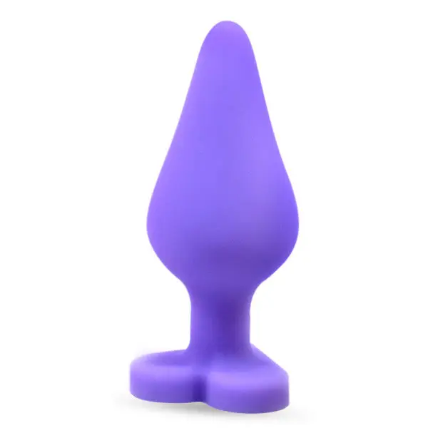 Blush Naughtier Candy Hearts Fuck Me Purple - Butt Plug