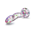 Blush Neo Elite Hanky Panky 7.5 in. Glow-in-the-Dark Silicone Confetti Dildo - Realistic Dildo