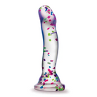 Blush Neo Elite Hanky Panky 7.5 in. Glow-in-the-Dark Silicone Confetti Dildo - Realistic Dildo