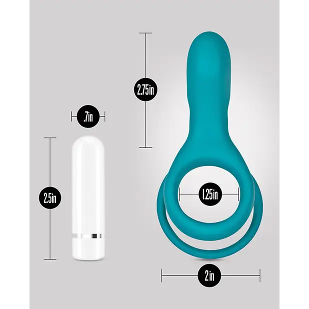 Blush Noje C2.Ring Rechargeable Vibrating Silicone Cockring Juniper - Cock Ring