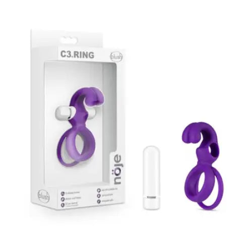 Blush Noje C3.Ring Rechargeable Vibrating Silicone Cockring Iris - Cock Ring