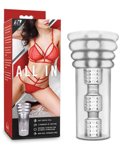 Blush Novelties Manual Stroker Clear M For Men 'All In' Manual Stroker by Blush at the Haus of Shag