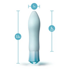 Blush Oh My Gem Ardor Rechargeable Warming Silicone Tapered Vibrator Aquamarine - Fantasy Vibrator