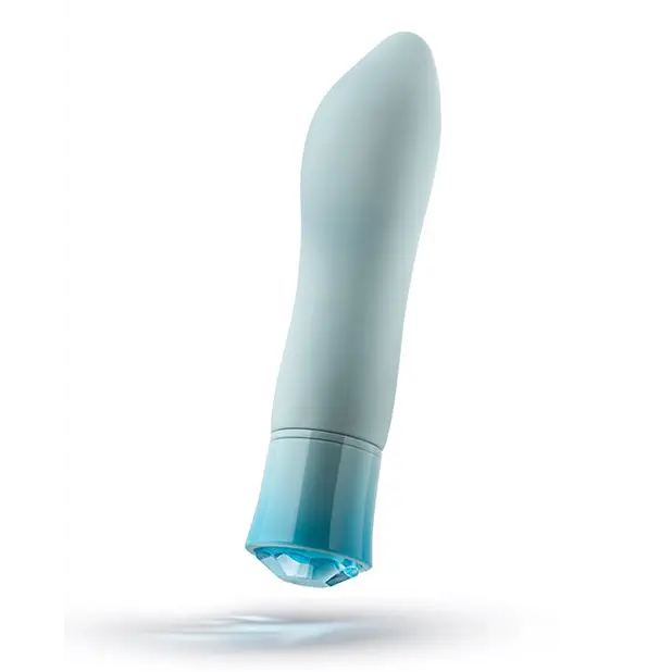 Blush Oh My Gem Ardor Rechargeable Warming Silicone Tapered Vibrator Aquamarine - Fantasy Vibrator