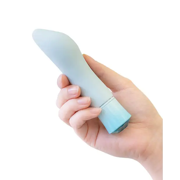 Blush Oh My Gem Ardor Rechargeable Warming Silicone Tapered Vibrator Aquamarine - Fantasy Vibrator