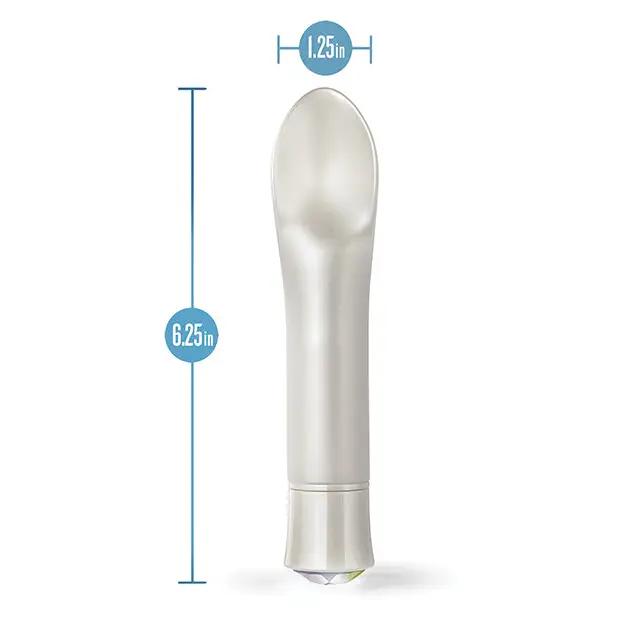 Blush Oh My Gem Bold Rechargeable Warming Silicone Scooped Tongue Vibrator Diamond - Wearable Vibrator