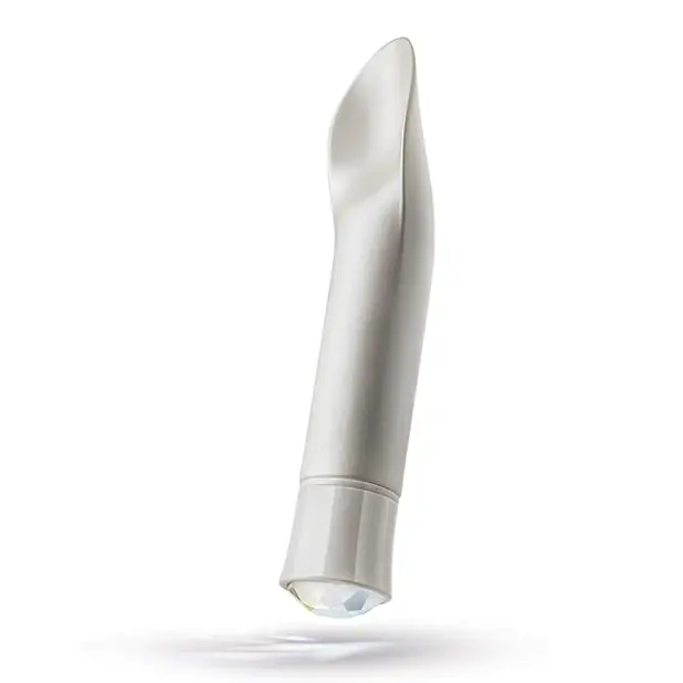 Blush Oh My Gem Bold Rechargeable Warming Silicone Scooped Tongue Vibrator Diamond - Wearable Vibrator