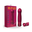 Blush Oh My Gem Classy Rechargeable Warming Silicone G-Spot Vibrator Garnet - Fantasy Vibrator