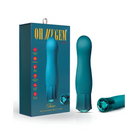 Blush Oh My Gem Fierce Rechargeable Warming Silicone G-Spot Vibrator Blue Topaz - Fantasy Vibrator