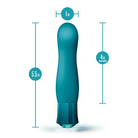 Blush Oh My Gem Fierce Rechargeable Warming Silicone G-Spot Vibrator Blue Topaz - Fantasy Vibrator