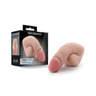 Blush Performance 5’ Packer: Flesh-colored adult novelty toy, curved finger shape