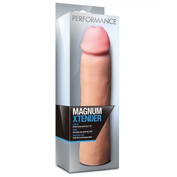 Blush Performance Magnum Xtender 1.75 in. Penis Extender Sleeve Beige - Penis Extenders