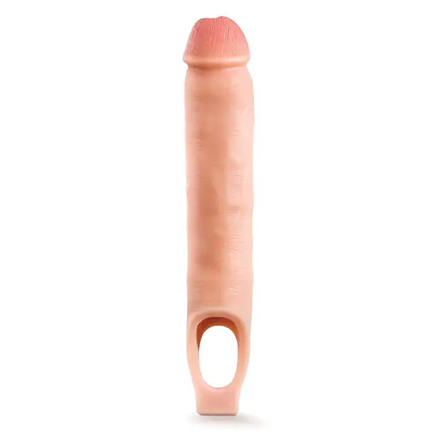 Blush Performance Plus 11.5 in. Silicone Cock Sheath Penis Extender Sling Beige - Penis Extenders