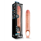 Blush Performance Plus 11.5 in. Silicone Cock Sheath Penis Extender Sling Beige - 10’’ - Penis Extenders