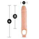 Blush Performance Plus 11.5 in. Silicone Cock Sheath Penis Extender Sling Beige - Penis Extenders