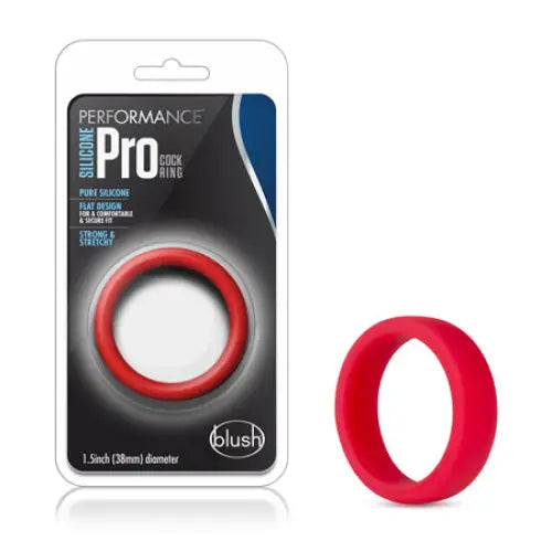 Blush Performance Silicone Go Pro Cock Ring Red - Cock Ring